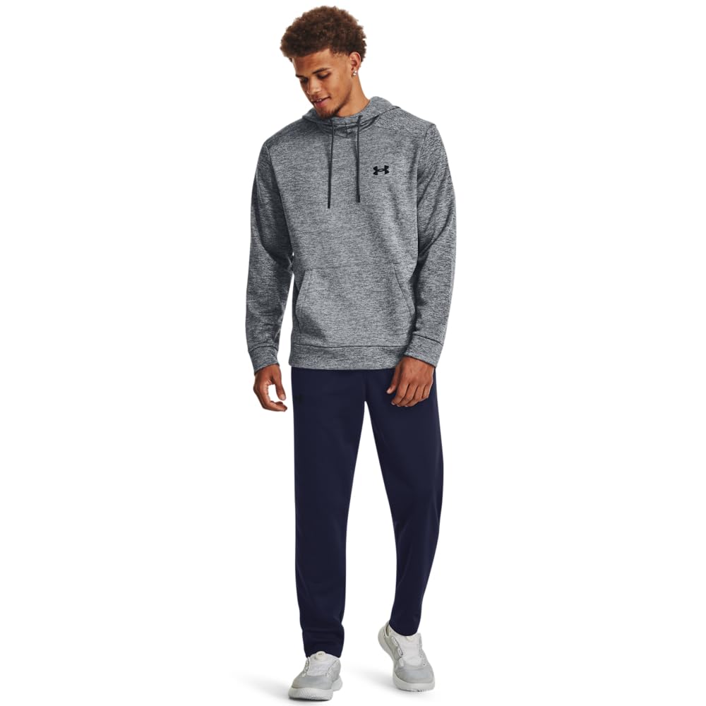 Under Armour Men's ArmourFleece Twist Hoodie, (012) Pitch Gray / / Black, Medium