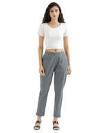 Digital Shopee Women Cotton Pant Stretchable Regular Slim Fit Trouser | Pocket Pants For Office | Cotton Casual Pant For WomenS