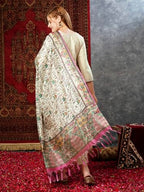 ANNI DESIGNER Womens Cotton Blend Straight Solid Kurta with Pant & Dupatta (SAVARI Cream-NW_XXL_Cream_XX-Large)