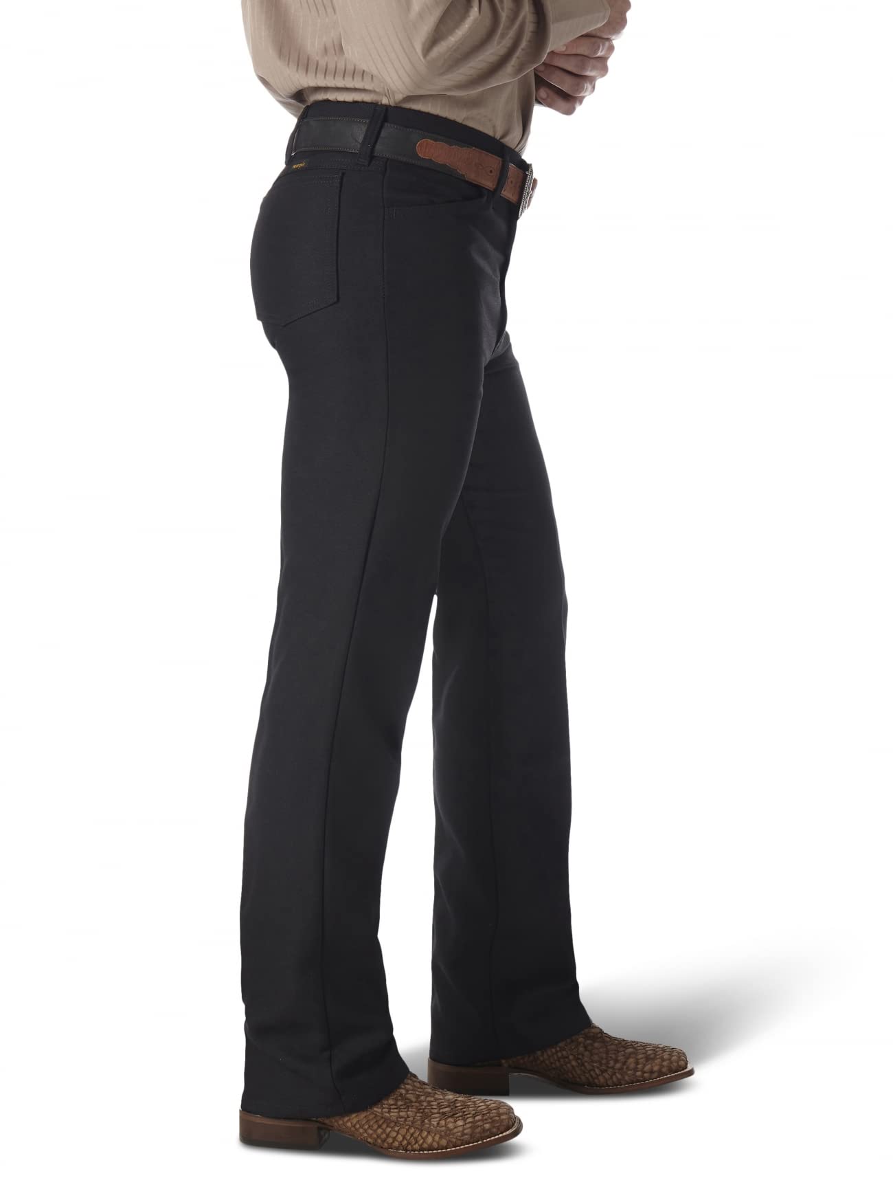 Wrangler mens Wrancher Jean dress pants, Black, 44W x 30L US