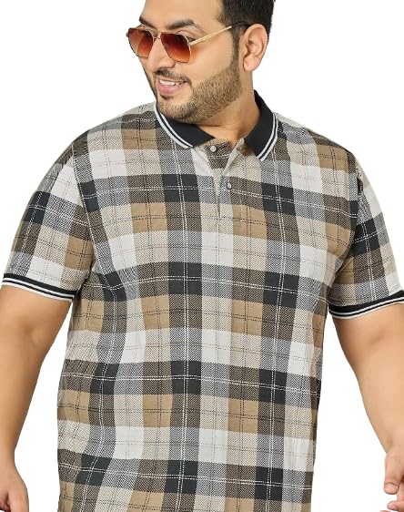 AUSTIVO Men Checks Printed TShirt4693A_6XL Multicolour 6