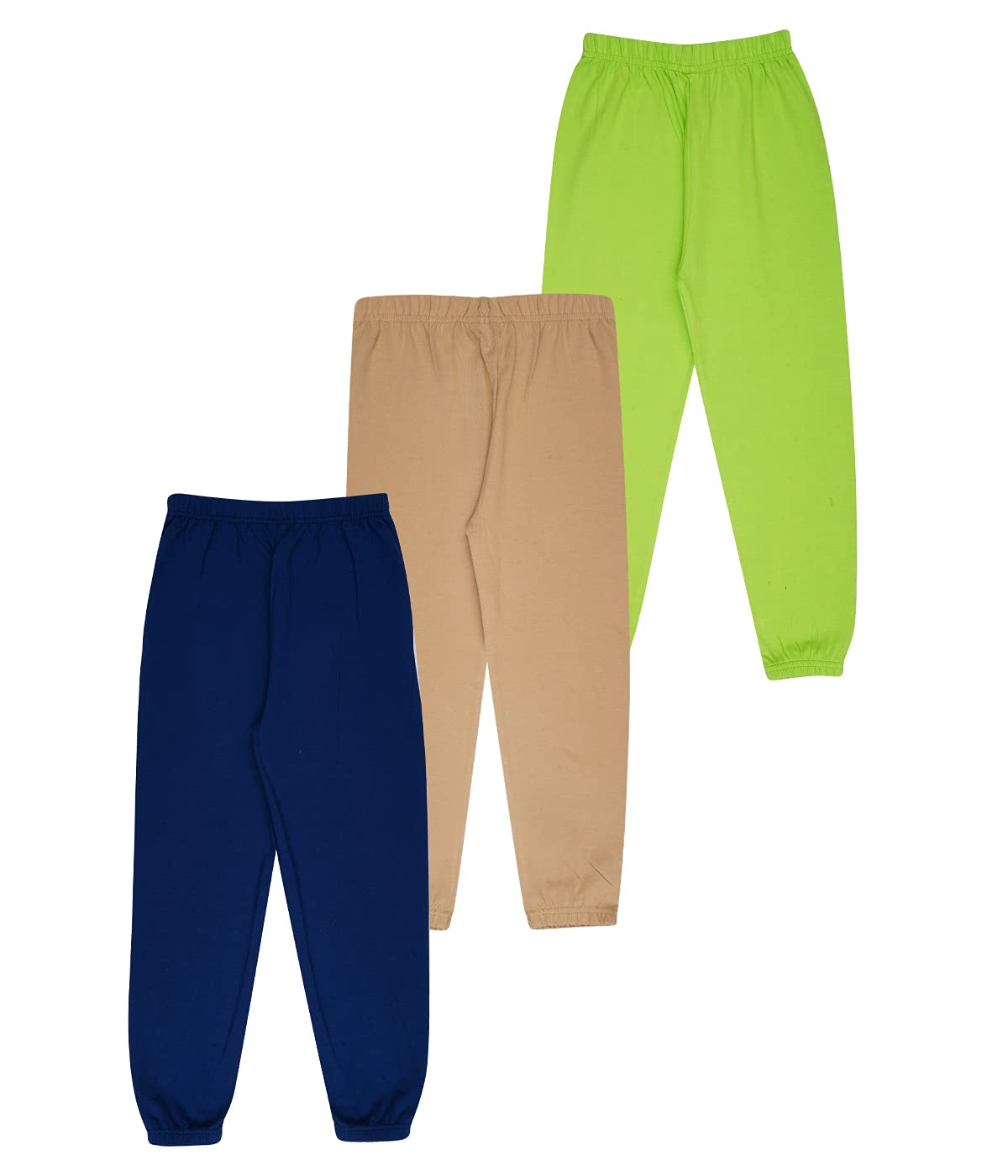 KYDA KIDS 100% Girls Cotton Printed Track Pants (Pack of 3)