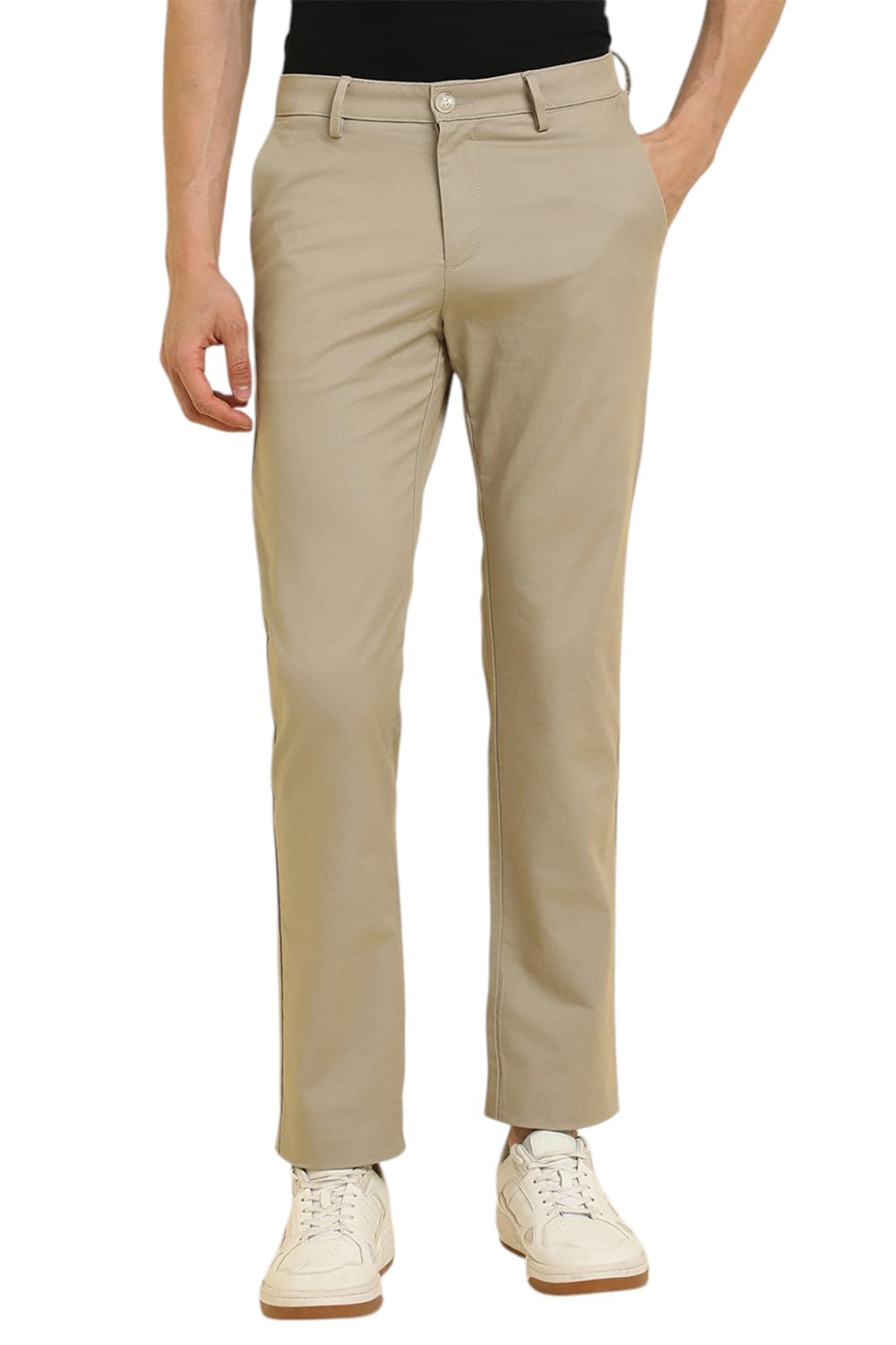 Allen Solly Men Slim Fit Regular Fit Solid Casual Trousers