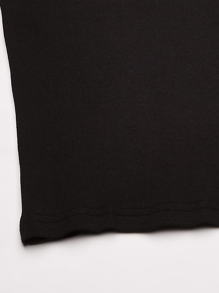 Evolve Men's Cotton Comfort Square Cut Tank Multi Pack, Black, X-Large