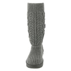 UGG Women's Classic Cardi Cabled Knit Boot, Grey, 8