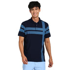 Turtle Men 100% Cotton Indigo Slim Fit Navy Blue Polo T-Shirt