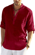 Zartha MenS Regular Fit Solid Pattern Cotton Polyester Blend Kurta With Spread Collar Long Sleeve And Standard Length | Shirt F