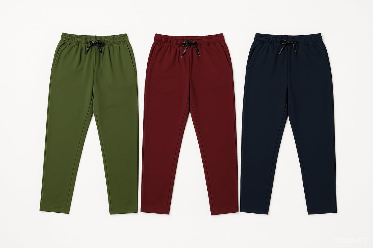 Fashwave Kids Track Pants | Soft Cotton Lower With Zipper Pocket & Drawstring | Boys & Girls | Multicolor (Colors May Vary) (In, 15-16