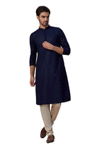 Manyavar Kurta Set For Men, Full Sleeves Mandarin Collar Ethnic MenS Kurta Set For Engagement, Wedding, Party Blended Cotton Em