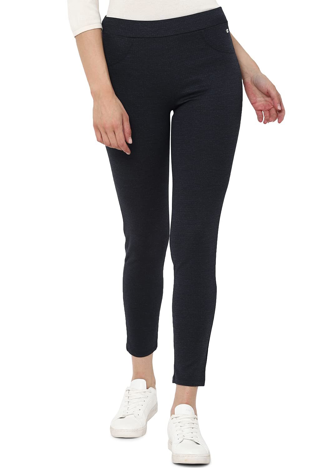 Allen Solly Women Regular Fit Solid Casual Chino Pants