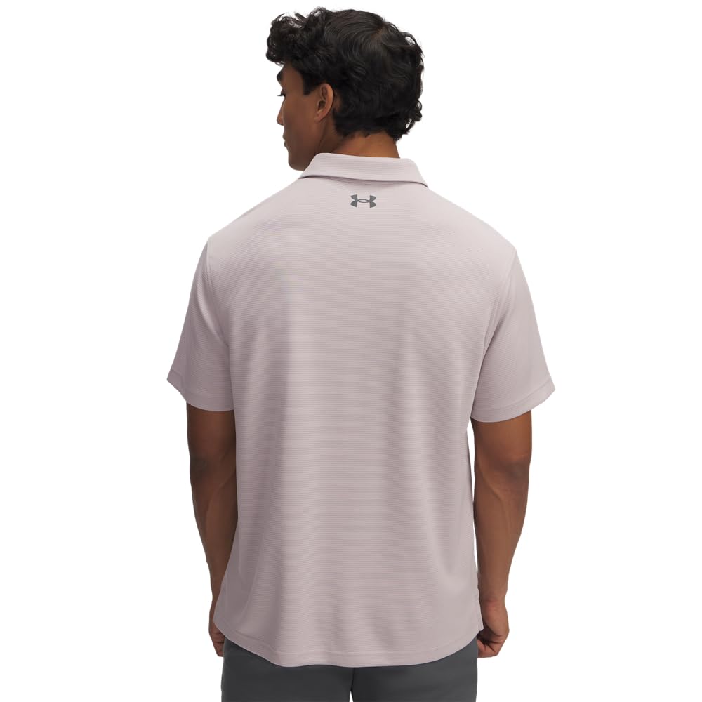 Under Armour Men's Tech Golf Polo, Gray Dawn/Pitch Gray, M
