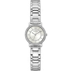 GUESS Ladies 28mm Watch - Silver Tone Bracelet Silver Tone Case White Dial
