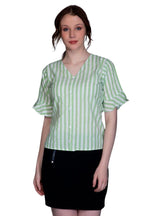 OM SAI LATEST CREATION Womens Western Top with Lining Printed & Half Bell Sleeves for Women || Casual Wear || Running Wear || T