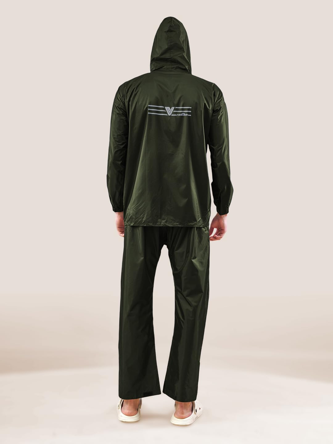 Lux Venus Plain Tapping Rain Suit For Men Navy Blue