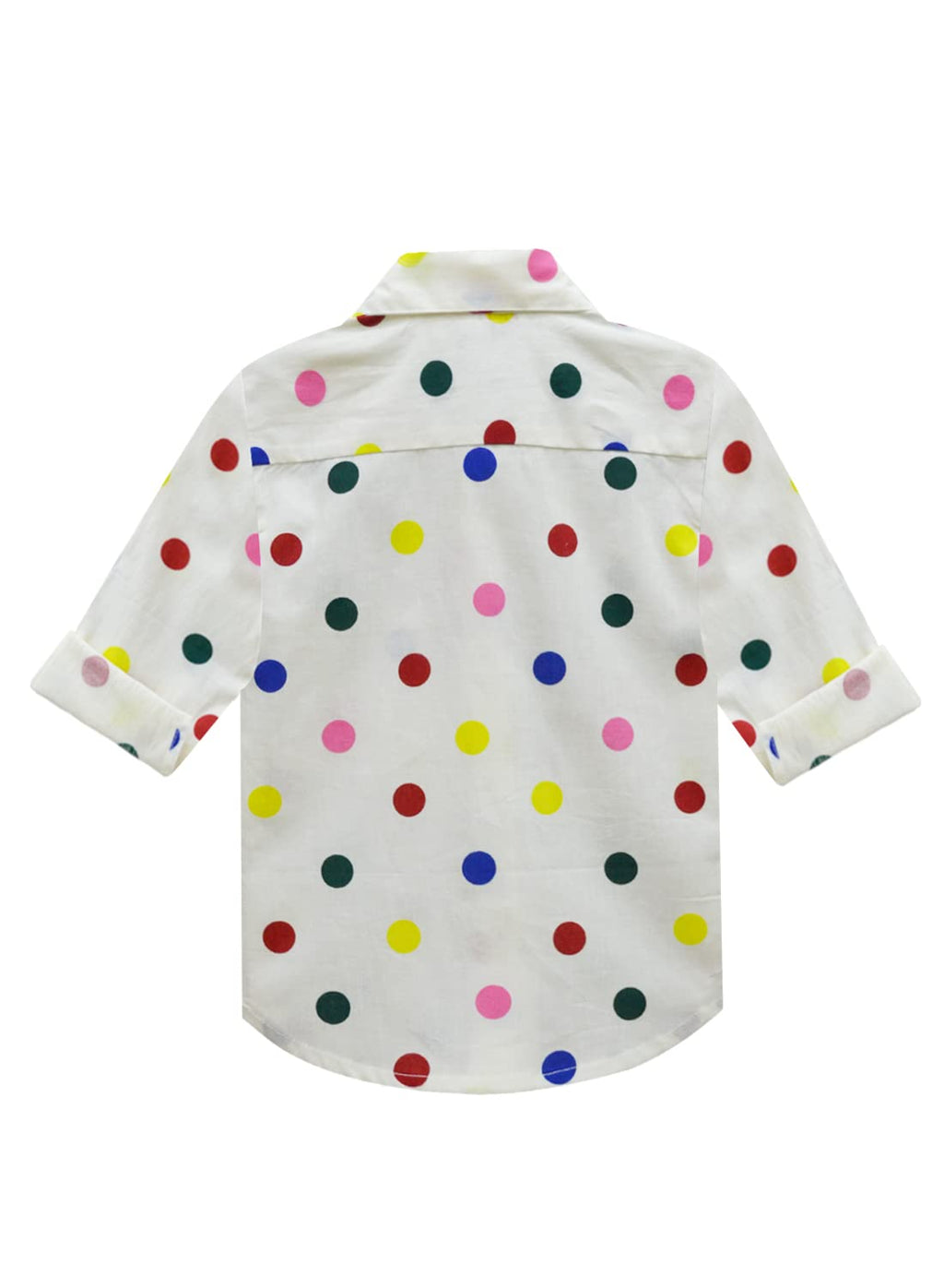 A.T.U.N. (ALL THINGS UBER NICE) Boys Printed Full Sleeve Collar Neck Casual Shirt Cream