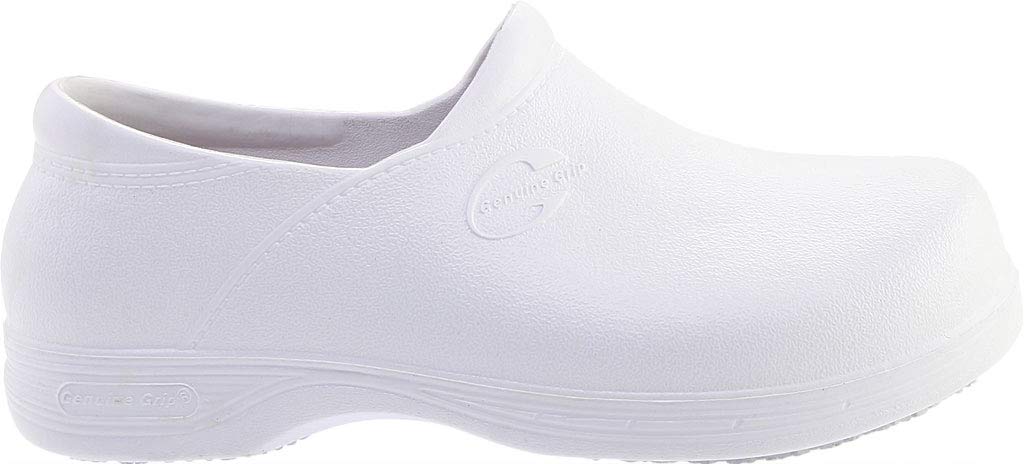 Genuine Grip 385-6M Mens White Slip-Resistant Injection Clogs - Size 6