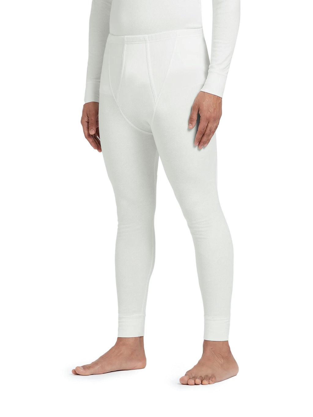 XYXX Mens Thermal Bottoms | Antibacterial, Skin Friendly with Superior Heat Retention | Slim Fit Full Length Solid Alpine Intel