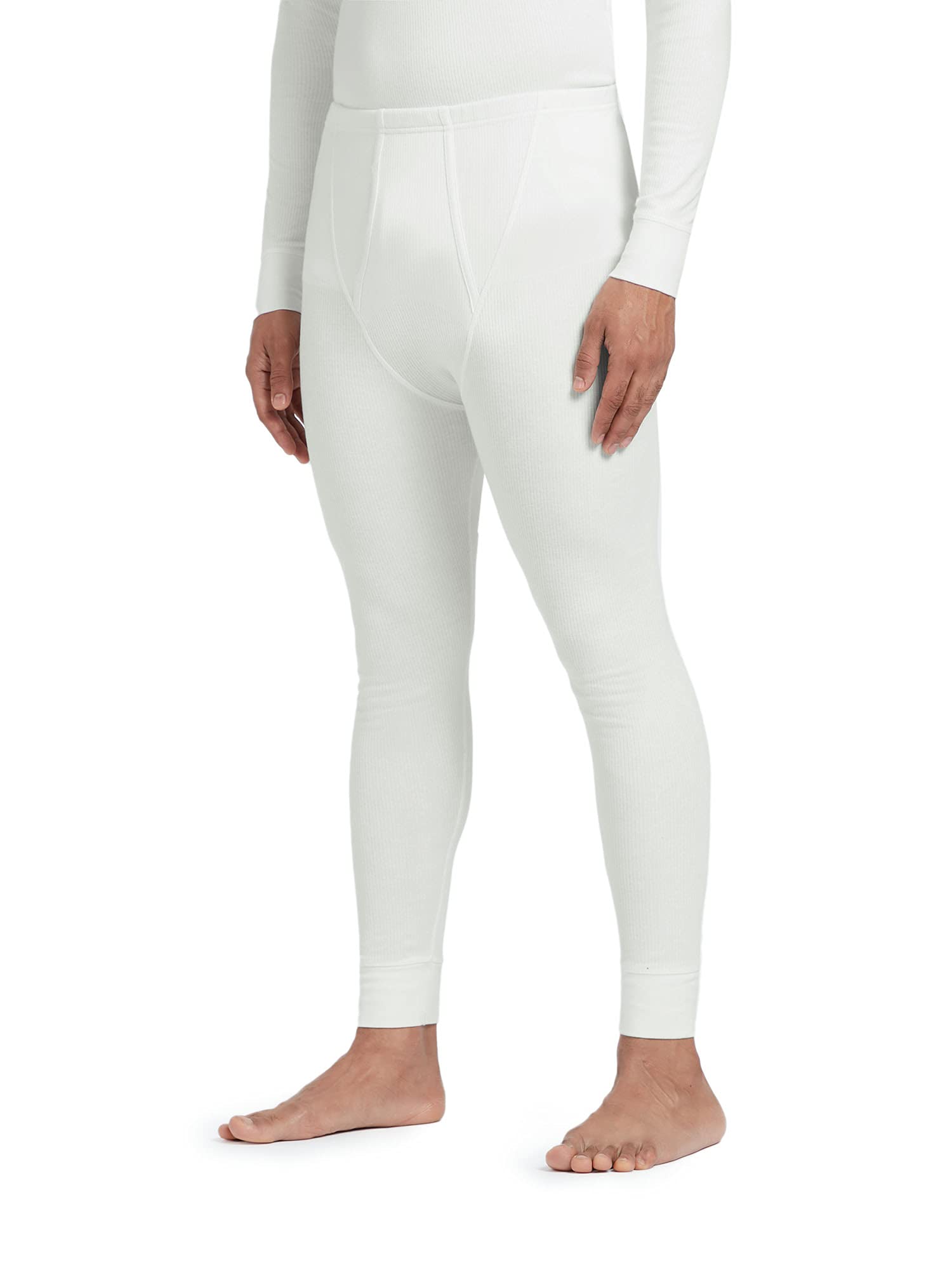 XYXX Mens Thermal Bottoms | Antibacterial, Skin Friendly with Superior Heat Retention | Slim Fit Full Length Solid Alpine Intel