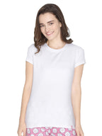 Lyra Women Solid Round Neck Tshirt