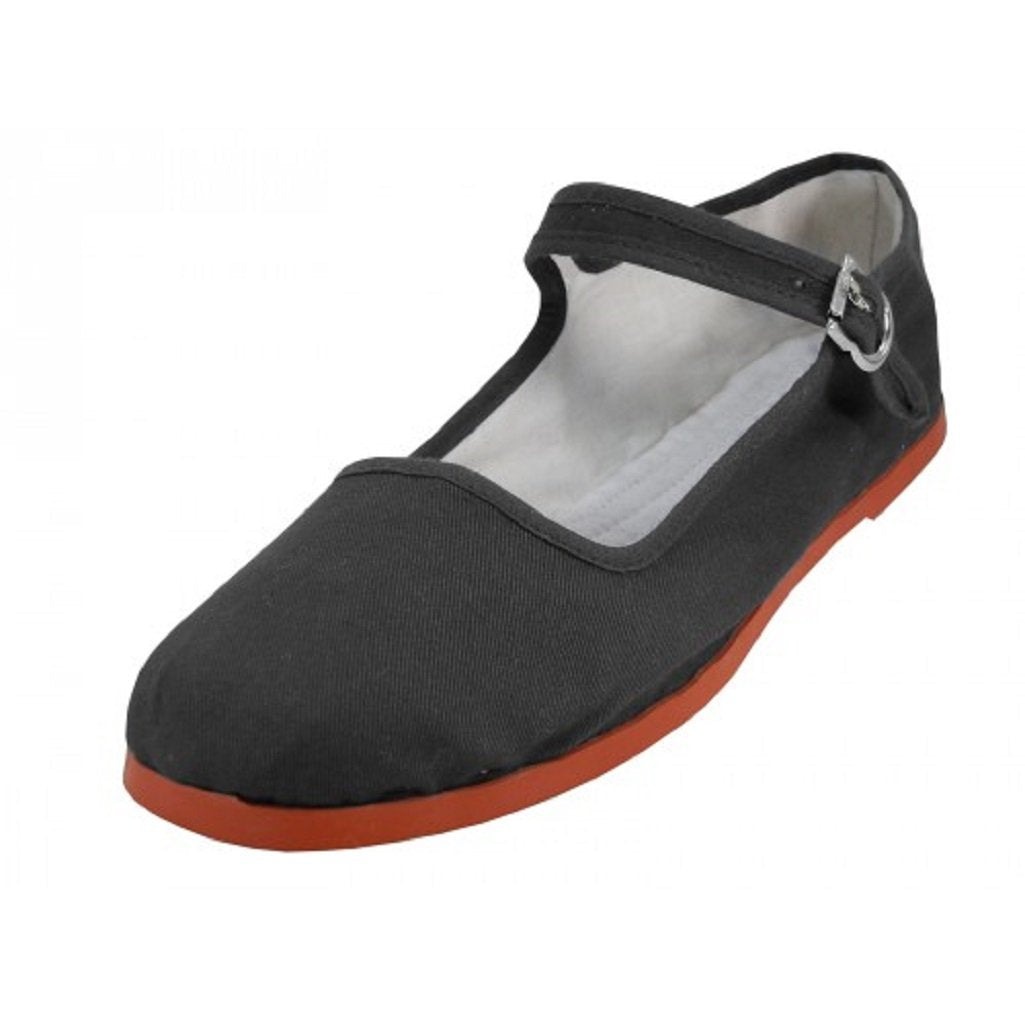 Shoes 18 Womens Cotton China Doll Mary Jane Shoes Ballerina Ballet Flats Shoes (7 B(M) US, 114-t Black)