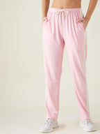 Modeve Striped Women Pink Track Pant