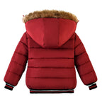 Toddler Boys Down Jacket Winter Jacket Hooded Thickened Warm Snowsuit Coat Parka Outerwear