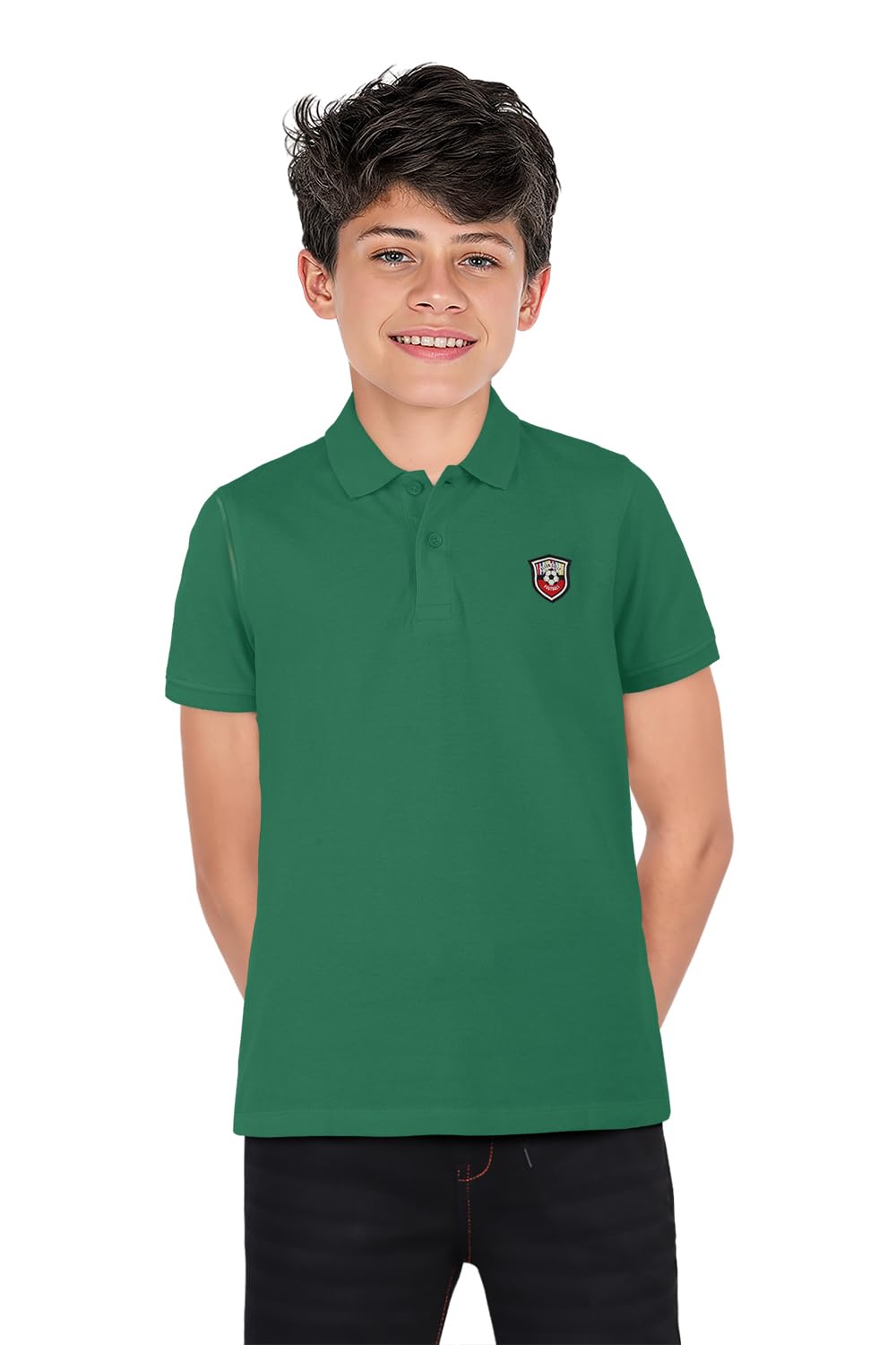 Allen Solly Boys Printed Graphic Casual Cotton Polo Neck Polo Shirt