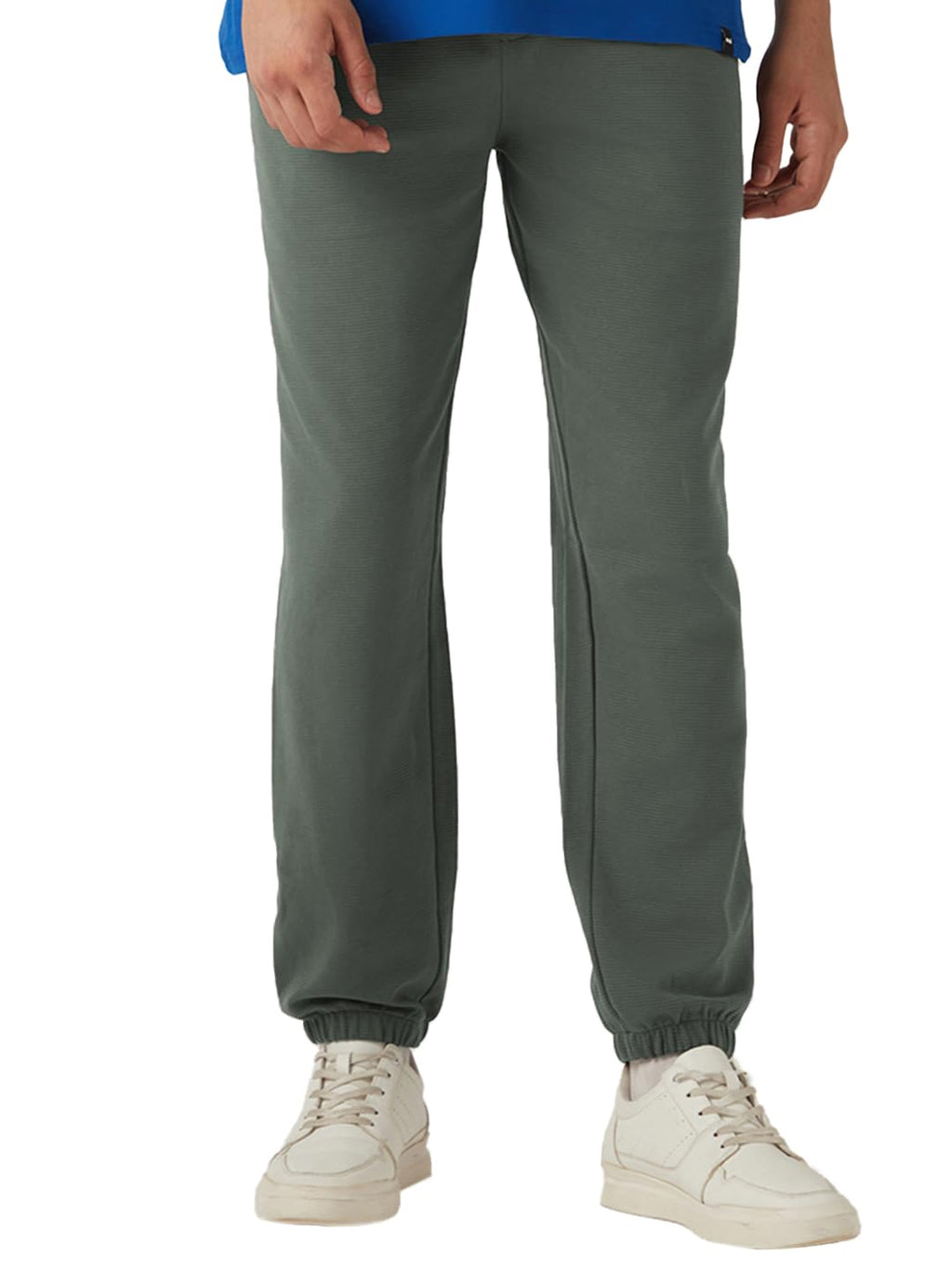 Bewakoof Heavy Duty 1.0 Mens Solid Regular Fit Cotton Blend Track Pant_646480_Grey_XL