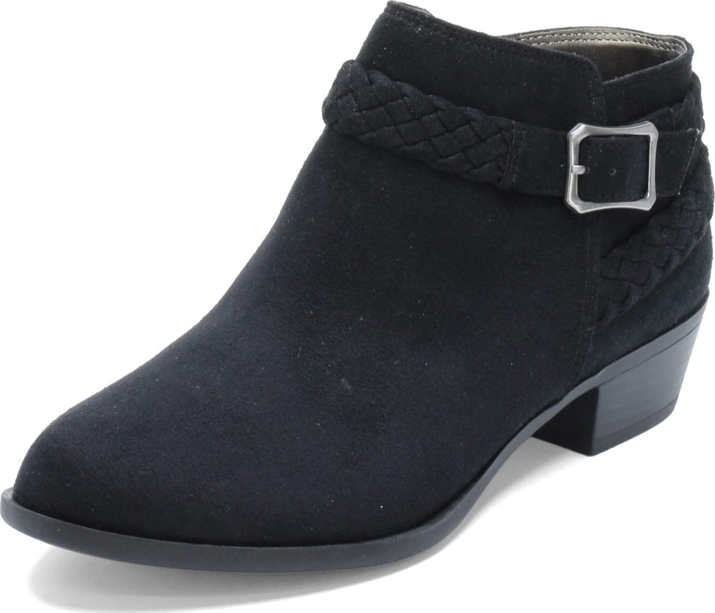 LifeStride womens Adriana Ankle Bootie, Black Micro, 10 Wide US