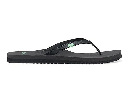 Sanuk Women's Yoga Joy Sandal, Black, 8 M US