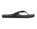 Sanuk Women's Yoga Joy Sandal, Black, 8 M US