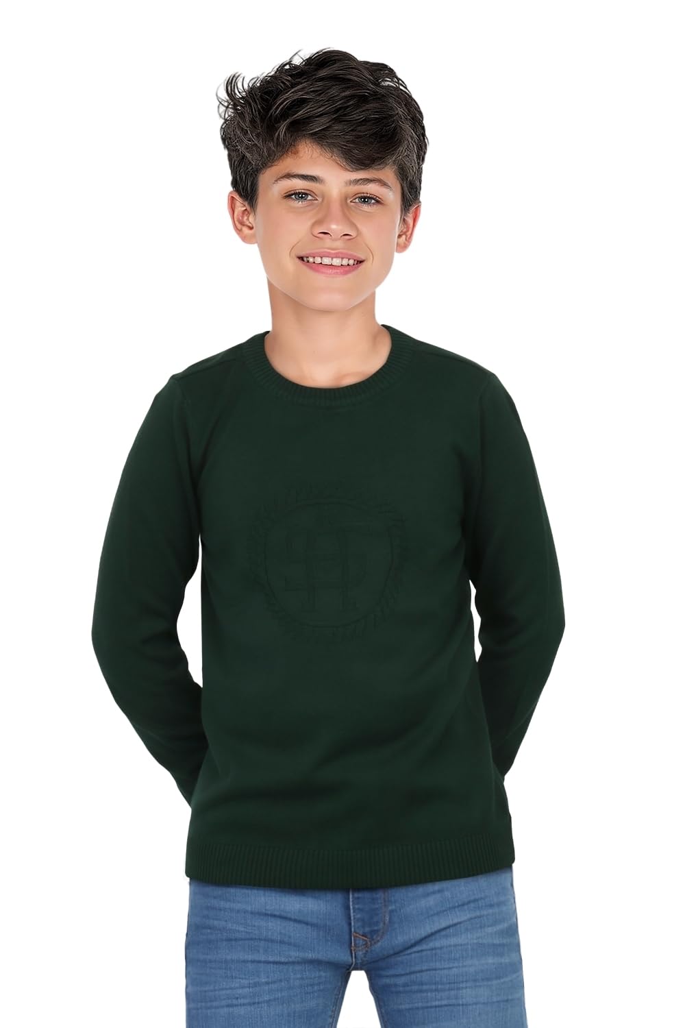 Allen Solly Boys Regular Fit Solid Pullover