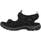ECCO Women's Yucatan Sport Sandal, Black/Mole/Black Oil Nubuck, 12-12.5