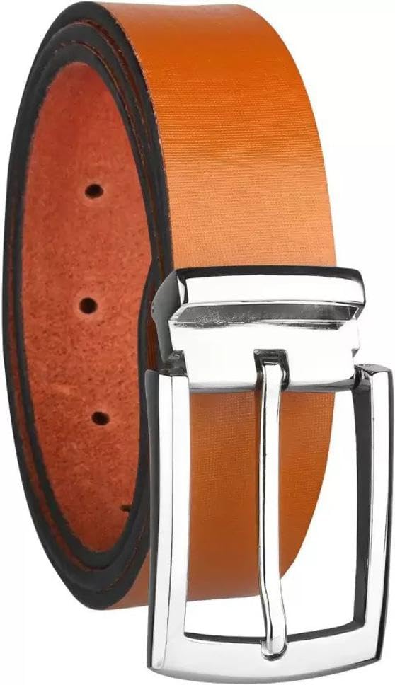 Men Tan Genuine Leather Belt ()_1221 44