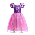 Dressy Daisy Little Girls Long Hair Princess Fancy Dress Up Costume Halloween Birthday Party Cosplay Outfit with Size 8