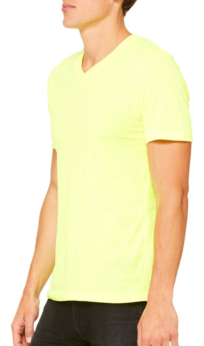 Unisex Jersey Short-Sleeve V-Neck T-Shirt - TRUE ROYAL - XS(D0102H7Wc8P)