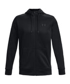 Under Armour Men's ArmourFleece Full Zip Hoodie, (001) Black / / Black, Medium