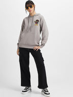 Juneberry Cotton Fleece Oversized Fit Graphic Printed Full Sleeve Hooded Sweatshirt For Women/Girls (Available In S To 3Xl) (Jhd