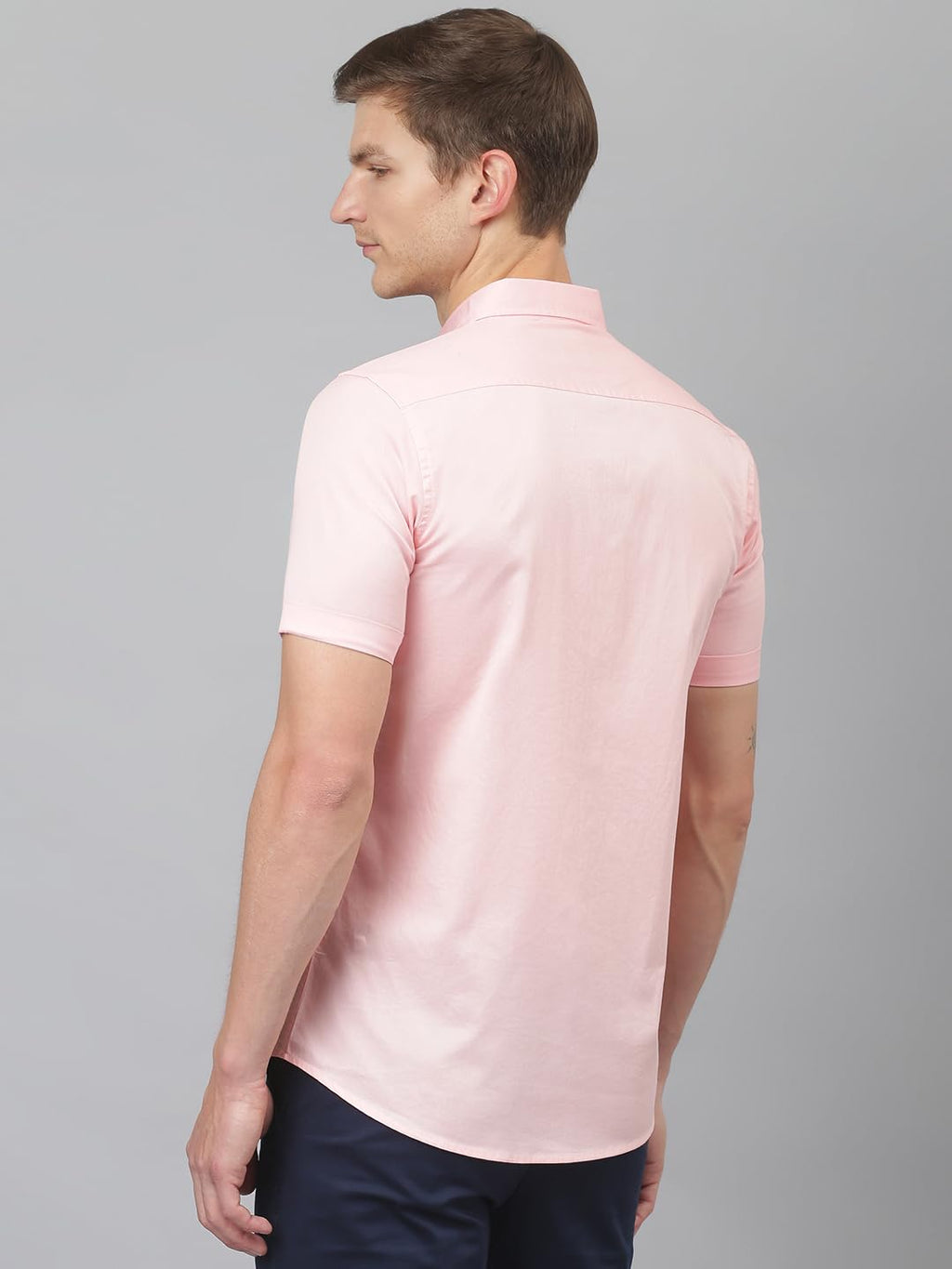 Thomas Scott | Mens | Solid Color | Regular Fit | 100% Cotton | Short Sleeve | Spread Collar | Shirts for Men (Available in Plu