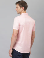 Thomas Scott | Mens | Solid Color | Regular Fit | 100% Cotton | Short Sleeve | Spread Collar | Shirts for Men (Available in Plu