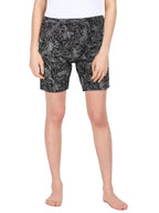 Lyra Pure Cotton Printed Night Shorts For Women