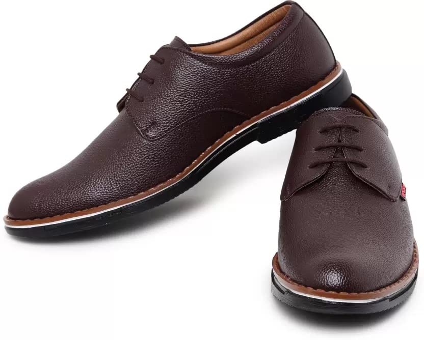 Onbeat Formal Shoe for Men (Brown, Numeric_10) 10