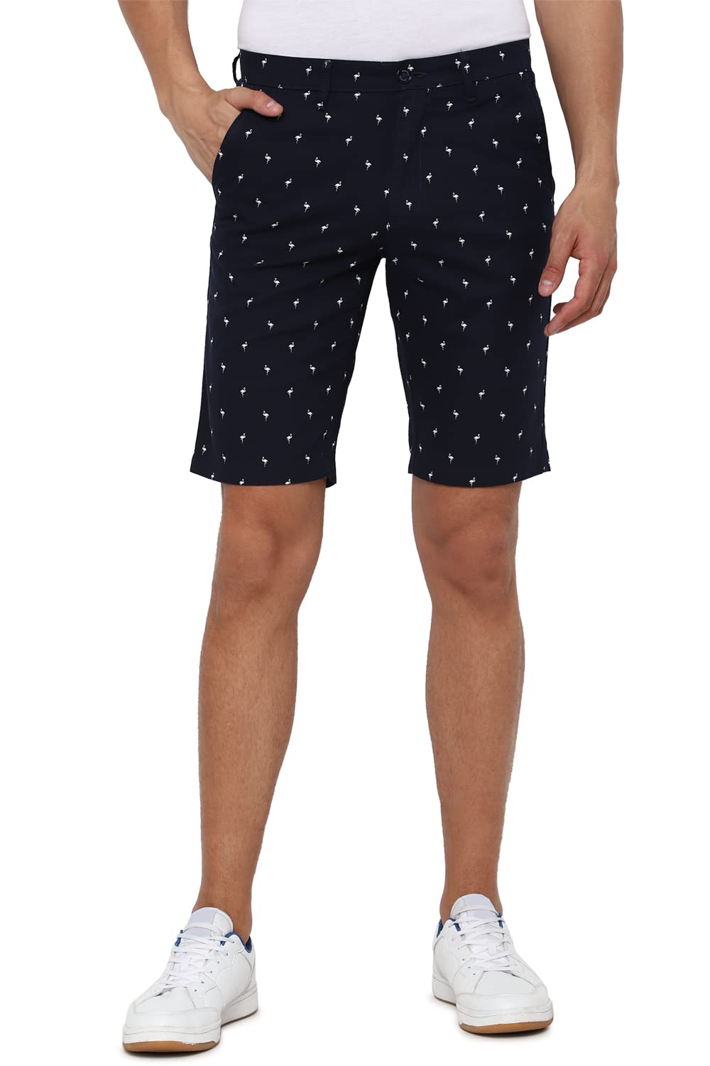 Allen Solly Women Slim Fit Printed Casual Cotton Shorts