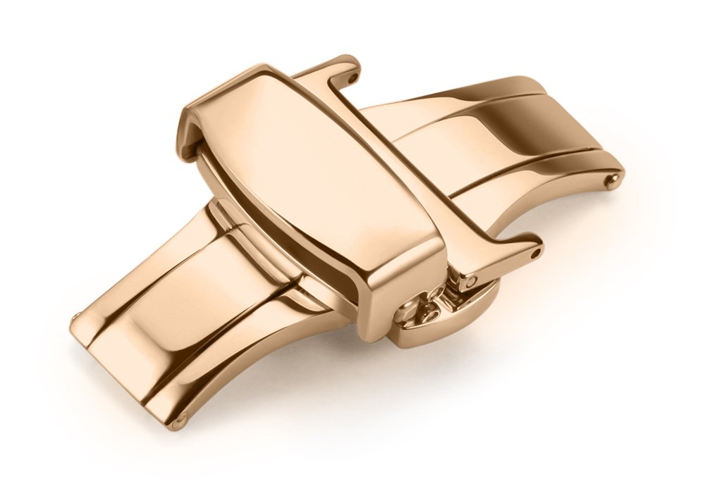 iStrap Stainless Steel Deployment Clasp Buckle Fasten Gold Black Silver Rose Gold Watchband Clasp 16mm 18mm 20mm 22mm