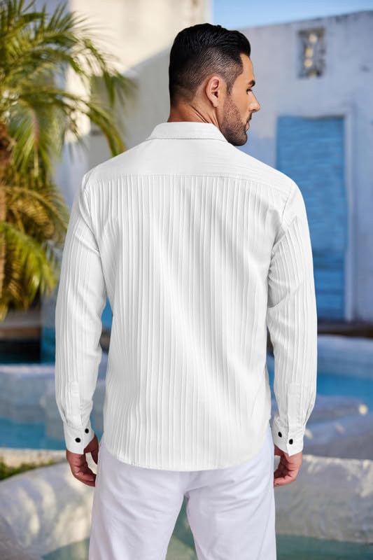 FINIVO FASHION Textured Shirts for Men || Casual Shirt for Men || Shirt for Men|| Men Stylish Shirt || Men Fancy Shirt || Men Fu