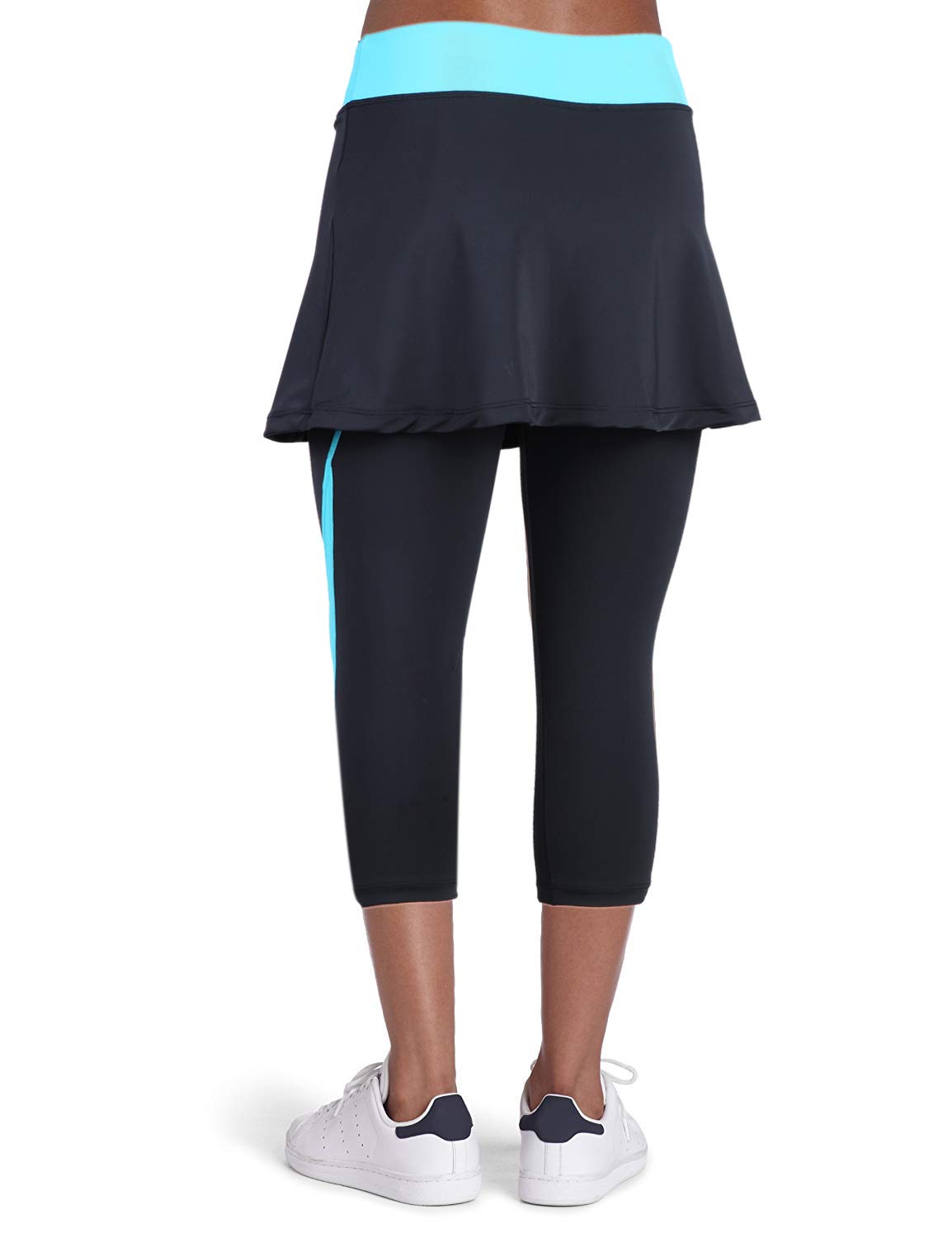 ANIVIVO Women Tennis Legging,Skirted Capri Leggings Tennis Pants for Women& Skirted Leggings(Apart Skirts,L)