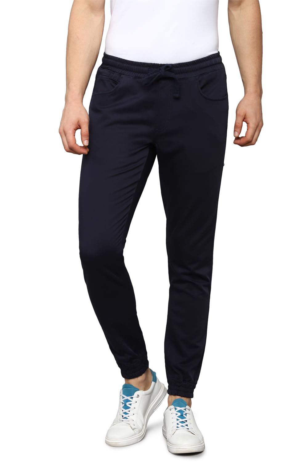 Louis Philippe Men Low Rise Regular Pants (Lrtfcjgpf23535_Navy, 32)