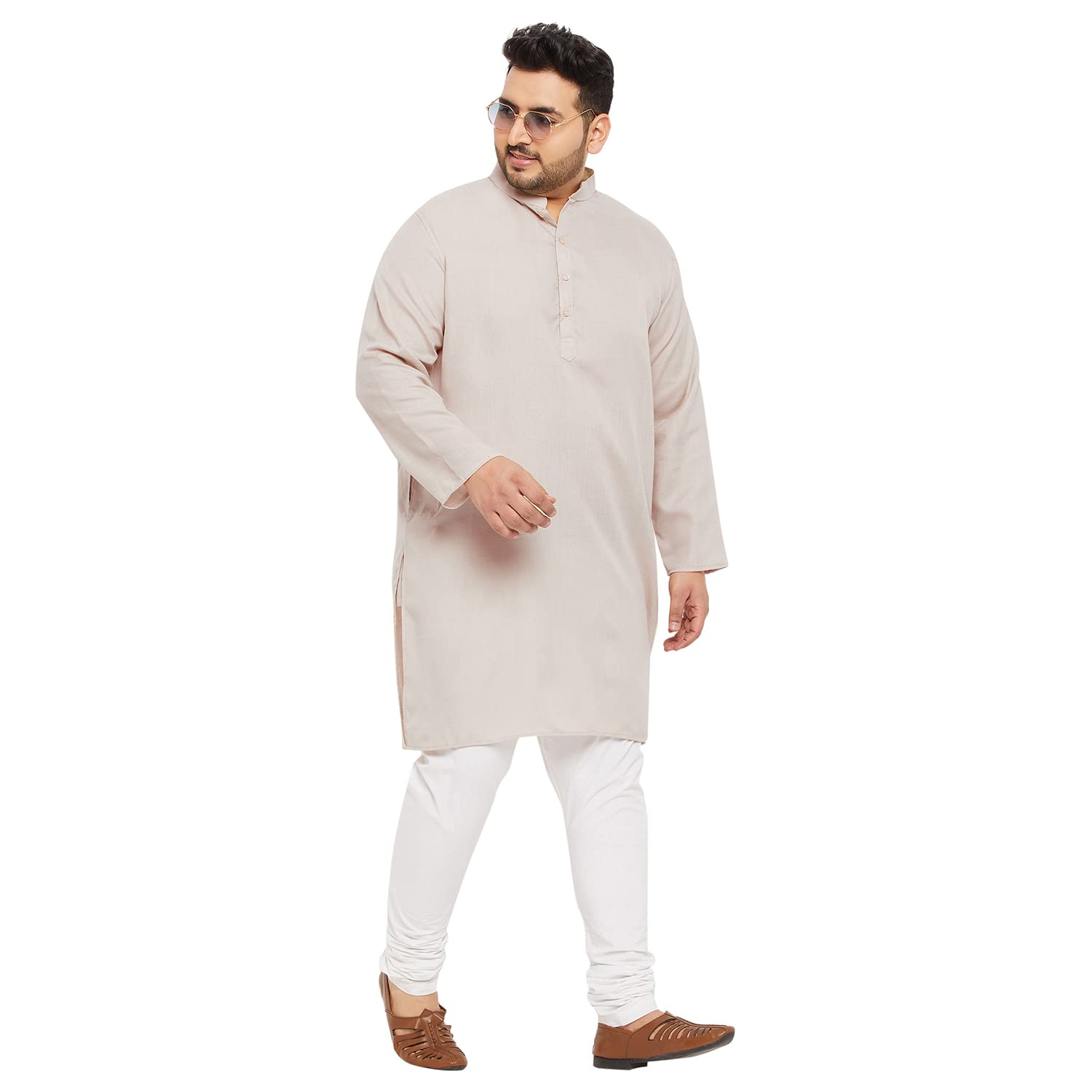 Bigbanana Plus Size Men'S Regular Fit Kurta