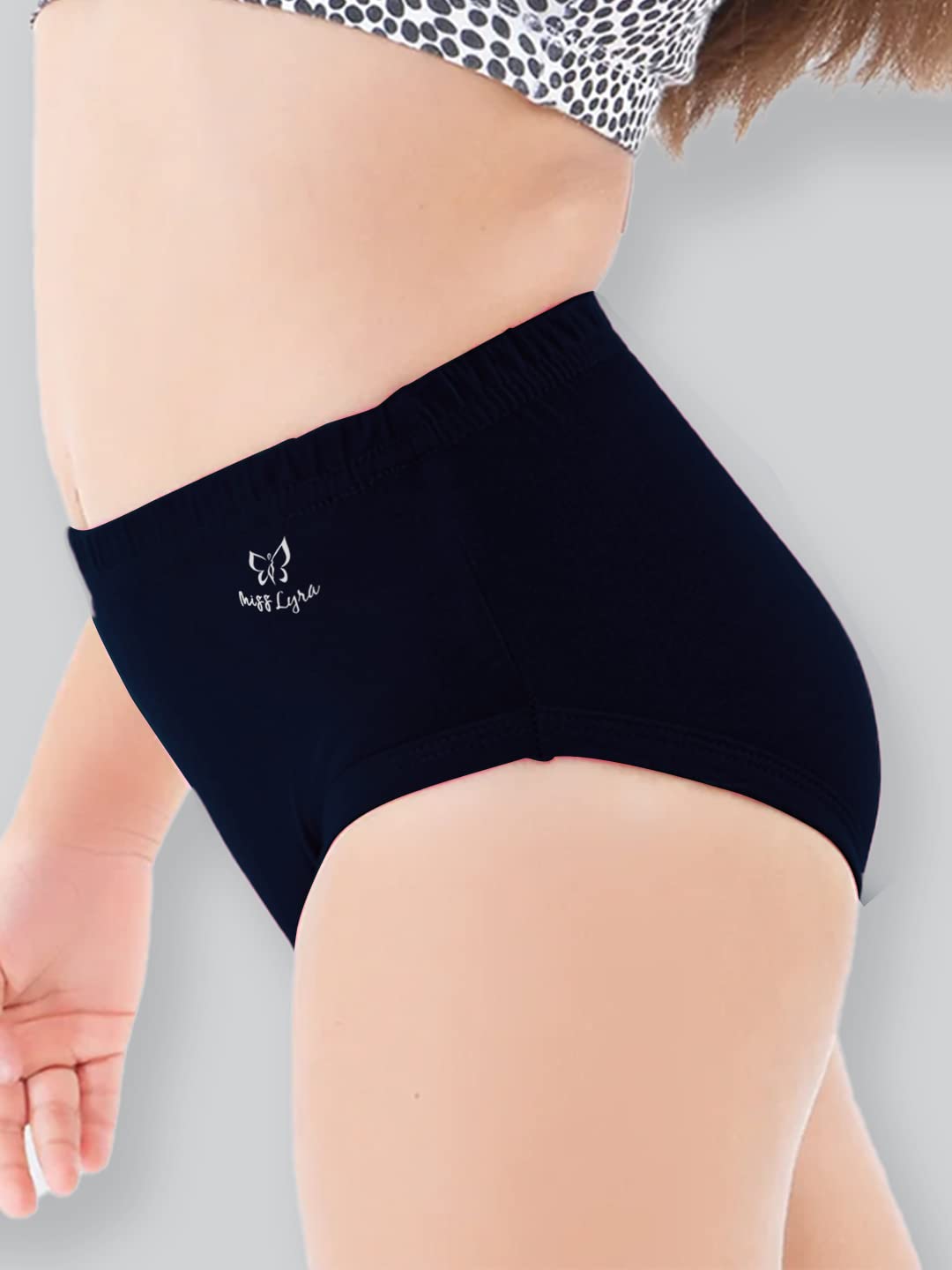 Lyra Cotton Assorted Solid Coloured Kids/Girls Panty | Hipstar Pack Of 6