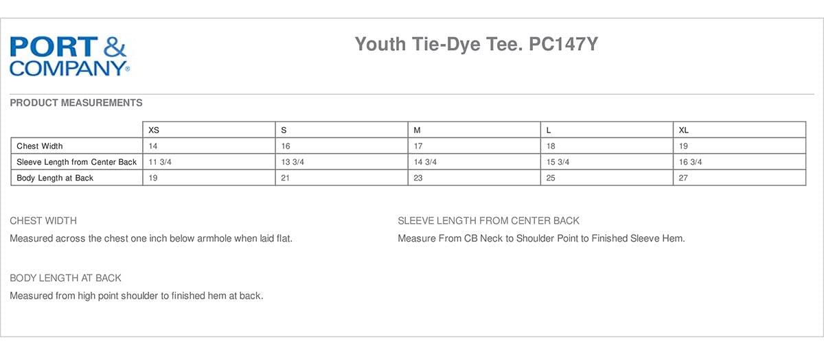 Port & Company Youth Tie-Dye Tee PC147Y